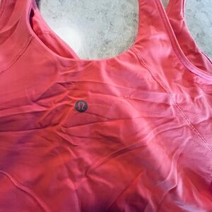 lululemon athletica Vibrant Coral crop Tank Top